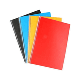 Alfa A4 Spiralli Plastik Kapak 72 Yaprak Kareli Defter