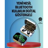 ALFA AKSESUAR 03 Akıllı Dijital Ekranlı Tws Kulaklık – Uzun Pil Ömrü, Stabil Bağlantı - Belirtilmemiş