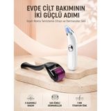 ALFA AKSESUAR 03 Dermaroller ve Vakumlu Siyah Nokta Temizleme Cihazı 2’li Cilt Bakım Seti
