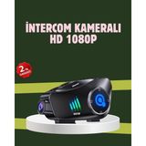 ALFA AKSESUAR 03 Q28 Full Hd Kameralı Motosiklet Kask Kulaklığı – 45 Saat Müzik, Ipx6 Su Geçirmez - Çok Renkli