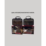ALFA AKSESUAR 03 Taşınabilir Bluetooth Hoparlör – Modern Teknoloji Ile Nostaljik Radyo Deneyimi, Fm/am Fonksiyonu - Belirtilmemiş