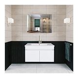 Alfa Banyo Beyaz 80 Cm Seramik Lavabolu, Ayna Dolaplı Banyo Dolabı Takımı-mdf