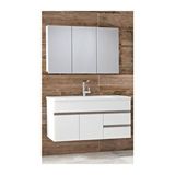Alfa Banyo Esen Beyaz 100 cm Lüx Banyo Dolabı Takımı