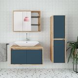 Alfa Banyo Esla 80-35 cm Boy Dolaplı Lavabolu Banyo Dolabı Takımı