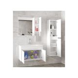 Alfa Banyo Estella-Oa Beyaz 65 + 35 Cm (100 Cm) Mdf-Lavabolu Banyo Dolabı Takımı-Hazır Kurulu
