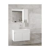Alfa Banyo Estella-Oa Beyaz 80 Cm Mdf-Aynalı-Lavabolu Banyo Dolabı Takımı--Hazır Kurulu