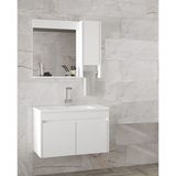 Alfa Banyo Estella-Oa Beyaz 80 cm Mdf-Aynalı-Lavabolu Banyo Dolabı Takımı***demonte Değil***