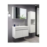 Alfa Banyo Luiza (80 35) 115 Cm Mdf Boy Dolaplı Lavabolu Banyo Dolabı Takımı