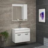 Alfa Banyo Safir Beyaz 65 cm Mdf Banyo Takımı-lavabolu banyo dolabı - Yok