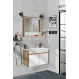 Alfa Banyo Seren-b-ea 80 Cm Seramik Lavabolu Banyo Dolabı Takımı