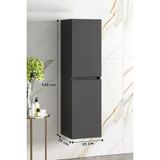 Alfa Banyo Viola Antrasit 140 Cm Mdf Banyo Boy Dolabı-Hazır Kurulu