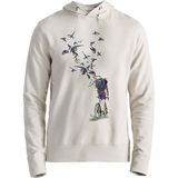 Alfa Bisiklet Kuş Baskılı Ekru Sweatshirt