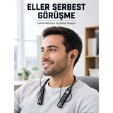 Alfa Brand 600 Saat Kullanım Süreli Boyun Tipi Bluetooth Kulaklık Mikrofonlu Dijital Göstergeli Kablosuz Ku - Çok Renkli