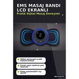 Alfa Brand 8 Mod 19 Seviyeli LCD Ekranlı Ems Boyun Omuz Sırt Bel Masaj Bandı USB Şarjlı BX-313575 - Çok Renkli