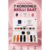Alfa Brand Akıllı Saat Bluetooth Kulaklık Hediyeli Bildirim Görme Sesli Görüşme Çoklu Kordon - Çok Renkli - 0