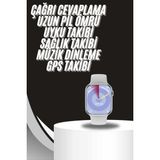 Alfa Brand Akıllı Saat Gümüş Kasa Bluetooth Kulaklık Hediyeli Çok Fonksiyonlu Ikili Set - Çok Renkli