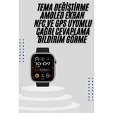 Alfa Brand Akıllı Saat Uyku ve Sağlık Takibi Gps Uyumlu Tema Değiştirme - Çok Renkli