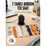 Alfa Brand Akıllı Saat ve Air Pro Kulaklık 7 Kordonlu Çok Fonksiyonlu Ikili Set Yeni Nesil - Çok Renkli - 0