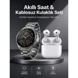 Alfa Brand Akıllı Saat ve Kulaklık Seti Bildirim Görme Arama Cevaplama Anc Özelliği - Çok Renkli - 0