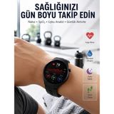 Alfa Brand Bluetooth Konuşma Özellikli Akıllı Saat Amoled Ekran, Sağlık Takibi ve 3 Farklı Kordon - Çok Renkli - 0