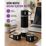 Alfa Brand Paslanmaz Çelik 500 ml Termos Seti – 8 Saat Isı Koruma, Vakumlu, Sızdırmaz ve Taşınabilir - Çok Renkli