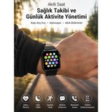 Alfa Brand Telefon Görüşmesi Destekli, Nabız Ölçümü ve Uyku Analizi Özelliklerine Sahip Akıllı Saat - Çok Renkli - 0