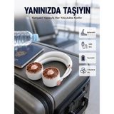 Alfa Brand USB Şarjlı Katlanabilir Mini Boyun Fanı 1–3 Saat Kullanım - Çok Renkli