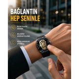 Alfa Brand Uzun Pil Ömürlü Akıllı Saat Günlük ve Spor Kullanım - Çok Renkli