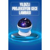 Alfa Brand Yıldızlı Gece Lambası Mor Projeksiyon Görünümlü Masa Lambası Renk Değiştirebilen - Çok Renkli