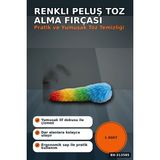 Alfa Brand Yumuşak Lifli Peluş Toz Alma Fırçası - Renkli Püsküllü 1 Adet Ev Temizlik Aparatı BX-313585 - Çok Renkli - 0