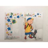 Alfa Caillou Hazır Defter ve Kitap Kabı A5 5 Adet