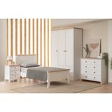 Alfa Country Kral 90X190 Çocuk ve Genç Odası Tek Kişilik Beyaz Karyola - 90 x 190 cm