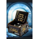Alfa Gift Harry Potter Always Temalı Ahşap Işlemeli Mekanik Müzik Kutusu - Büyüleyici ve Şık Hediye