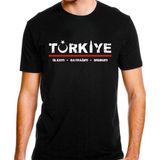 Alfa Giyim Alfa Türkiye Baskılı Tişört - Siyah