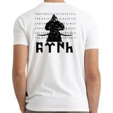 Alfa Göktürk Dombra Türk Baskılı Tişört - Beyaz - 2XL