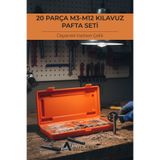 Alfa Hirdavat 20 Parça M3-M12 Kılavuz Pafta Seti