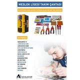 ALFA HIRDAVAT Alfa Meslek Lisesi Elektrik Elektronik El Aletleri Takım Çantası – Multimetre, Pense ve 16 Parça Set