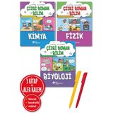 Alfa Kalem+Paul Mason 3 Kitap (Çizgi Roman Bilim-Kimya+Fizik+Biyoloji) Bilimsel Yeni Koç Üni