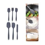 Alfa Life Marketing Silikon Spatula ve Fırça Seti - Siyah