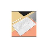 Alfa MEC Apple Ipad 9. 8. 7. Nesil 10.2" 2021 Bluetooth Klavye Touchpad Slim Kablosuz Wifi Q Klavye - Beyaz