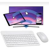 Alfa MEC Apple iPad Air 13 2024 Uyumlu Beyaz Kablosuz Bluetooth Klavye-Mouse