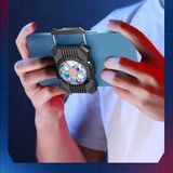 Alfa MEC P12 Rgb Işık Telefon ile Telefon Radyatör Soğutma Fanı Pubg Gamepad Için Oyun Kontrolörü Joystick Kavrama L1R1 Tetikler - Siyah