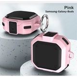 Alfa MEC Samsung Galaxy Buds 2 Uyumlu Kılıf Antishock Darbe Korumalı Tank Kılıf - Pembe