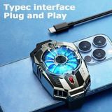 Alfa MEC X20 Cep Telefonları Isı Emici Yarı Iletken Soğutma Fanı Radyatör Taşınabilir Tip-C Pubg - Siyah