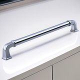 Alfa Metal Gümüş Krom Renk Kulp 224 Mm Mobilya Çekmece Mutfak Dolabı Dolap Kapak Kulpları Kulb Kulpu