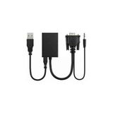 Alfa Net Alfanet VGA To HDMI + Ses Çevirici - Siyah