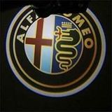 Alfa Romeo Araçlar İçin Pilli Yapıştırmalı Kapı Altı Led Logo