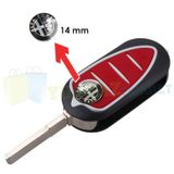 Alfa Romeo Kumanda Anahtarlık Logo Amblem Metal 3M 1 Adet 14 Mm