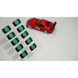 Alfa Romeo Yonca Logo 3D Cam Açma Torpido Konsol Ayna Çıkartma Se