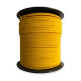 alfa tasarım atölyesi Süet Deri Şerit Ip, 3mm - Sarı Rengi, Tesbih, Bileklik, Kolye Ipi (3 Metre)